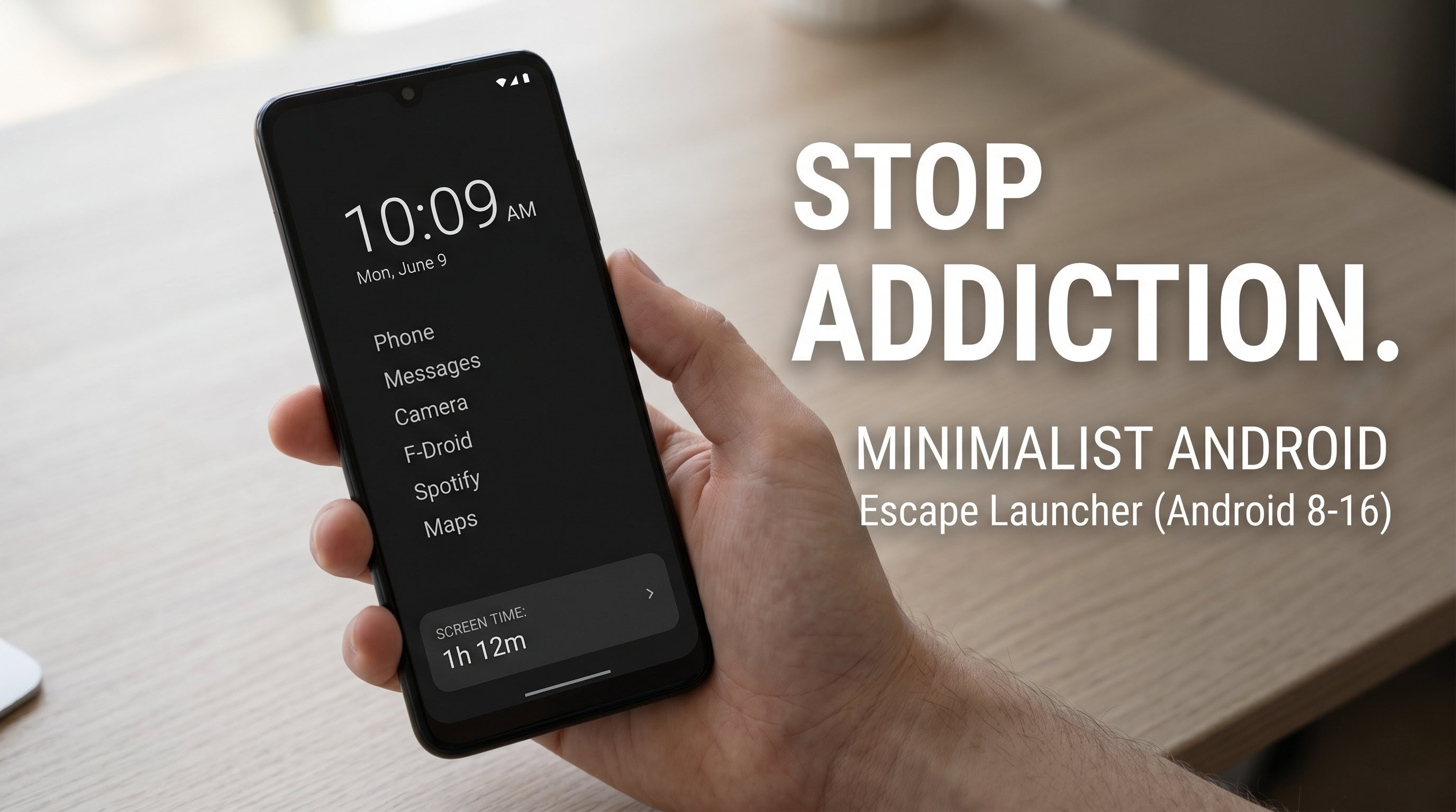How to Curb Smartphone Addiction with Escape Launcher