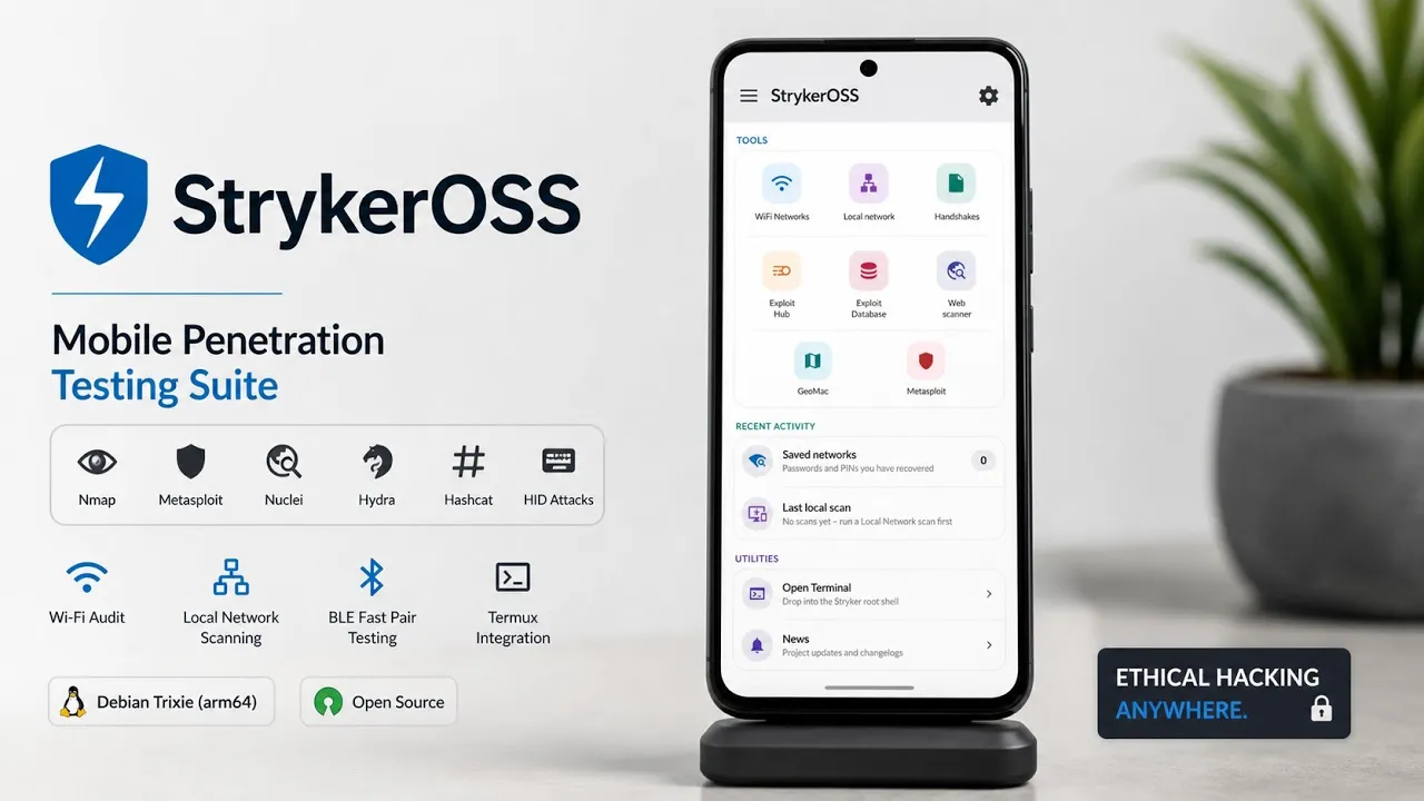 StrykerOSS: A Portable Penetration Testing Suite for Rooted Android