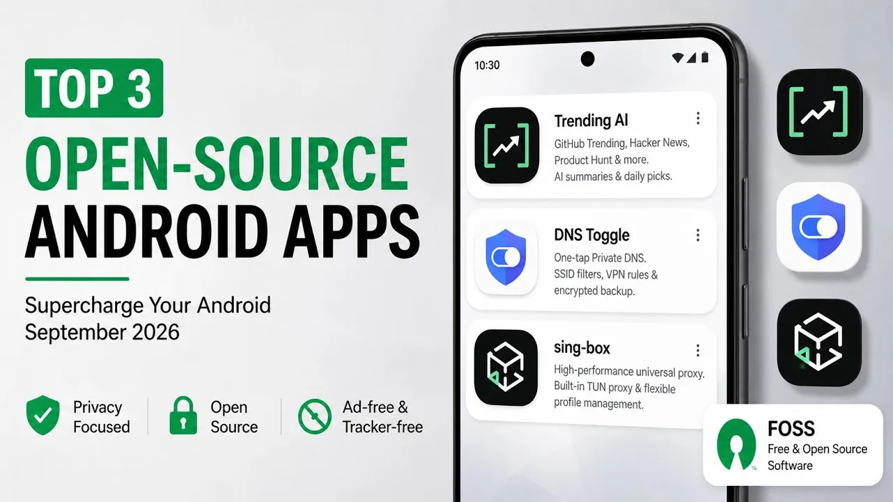 3 Open-Source Android Apps You Should Try in September 2026